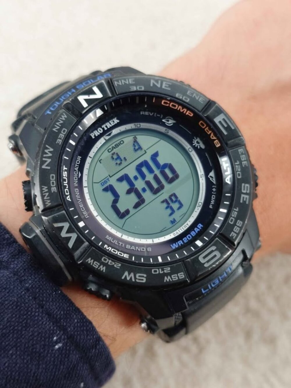 Casio G-Shock Digital Watch ProTrek PRW-3510Y Tough Solar Multi Band 6 Working